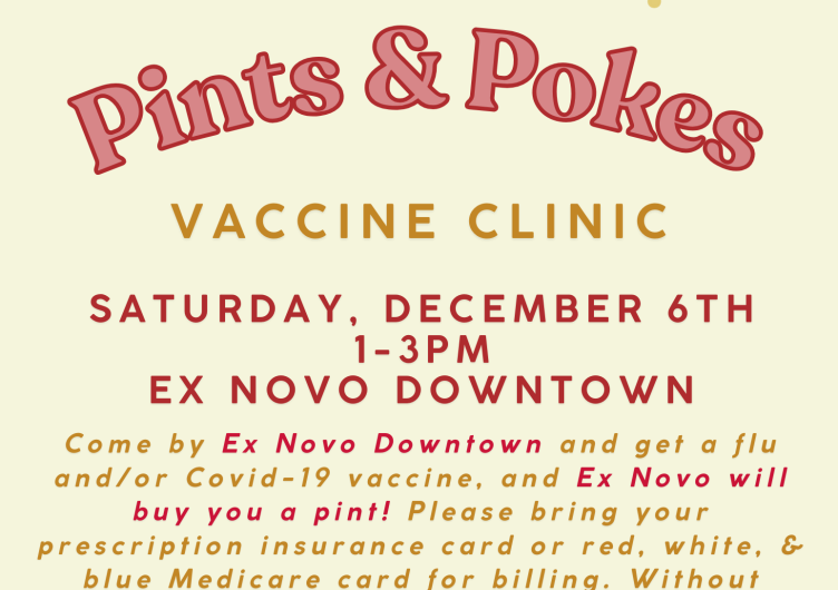 Ex Novo: Pints and Pokes, December 6th 1-3pm